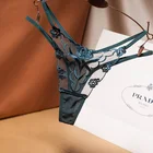 Sexy Women Sex Women Mesh Embroidery Thongs Temptation T Pants Lace Low-rise Sexy Women Panties Lingerie Sex