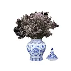 Home Decoration White Decor Nordic Style Blue And White Porcelain Ginger Jars For Home Decoration