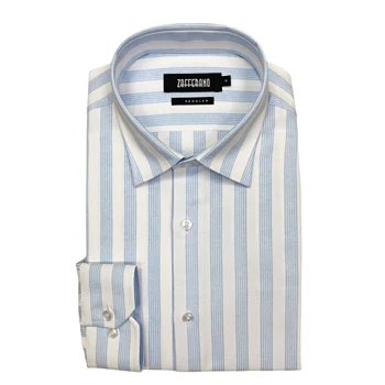 OEM ODM High Quality Striped Oxford Cotton Woven Custom Business Formal Casual Long Sleeve Mens Dress Shirts