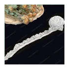 Eyelash Lace Trimming Lace 11cm White Eyelash Floral Chantilly Lace Trimming Polyester Nylon Clothing Lace Trimming