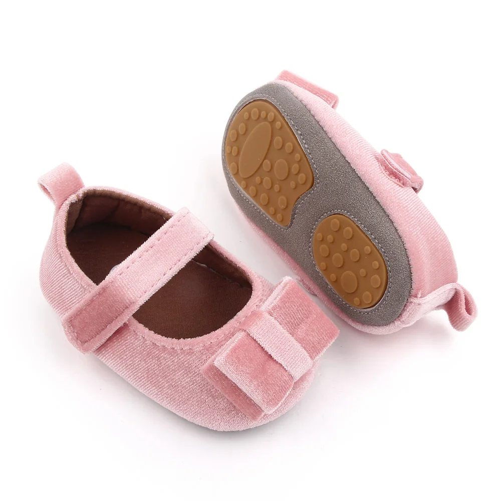 Newbron Baby Toddler Shoes Soft Comfortable Cute Bow Girls Princess Shoes factory