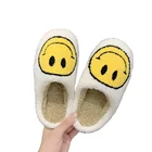 Slippers Wholesale Women's Sherpa Teddy Bear Slippers New Designs Ladies Slippers With Smile Face