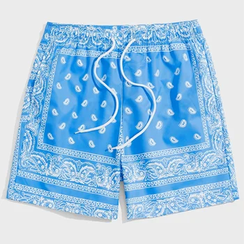 Casual shorts 3D digital printing men's fashion five pants summer commuter drawstring sweatpants trend clothing carnival