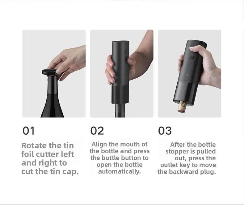 xiaomi mijia electric wine bottle opener-10