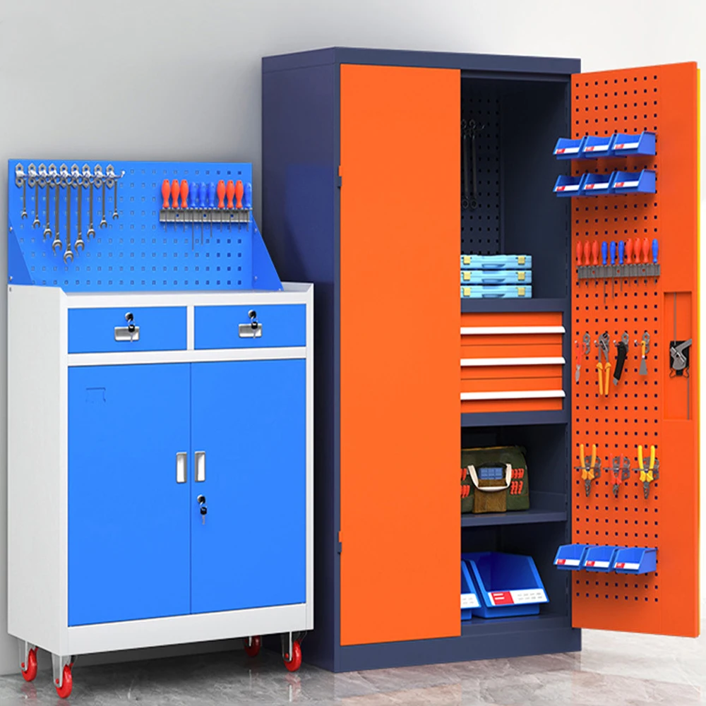 Swing Door Steel Tool Cabinet Metal Tool Storage Cabinet Heavy Drawer