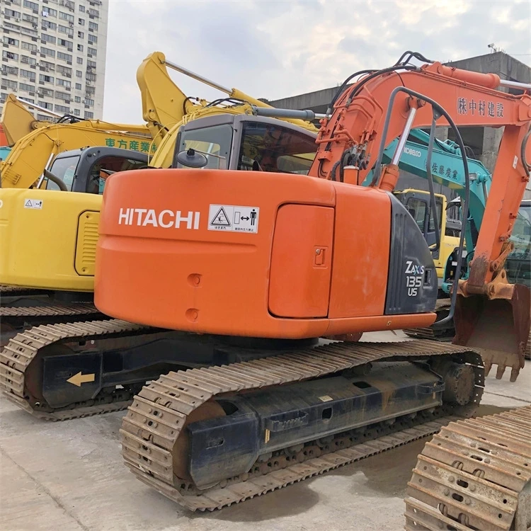 Used Hitachi ZX135 Excavator with 13TON Operating Weight 0.5 Bucket Capacity and 13000 KG Machine Weight