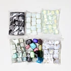 Wholesale Bulk Natural Flower Agate Moonstone Amethyst Rose Quartz 3d Crystals Cubes Healing Tumbled Stones