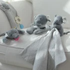 Blanket Sleeping Animal Fashionable Design Elephant Plush Comforter Security Blanket For Baby