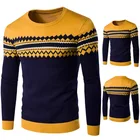Mens Cashmere Men Casual Style Chunky Plaid Plain Knit Sweater Mens Vintage Cashmere Sweater