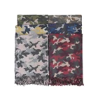 Scarf Cotton New Design Women Camouflage Scarf Cotton With Tassels Scarf Wholesale