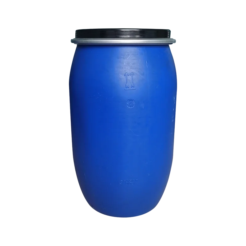 220L BRAND NEW PLASTIC SHIPPING DRUM BARREL CONTAINER WITH CLIP AND LID 