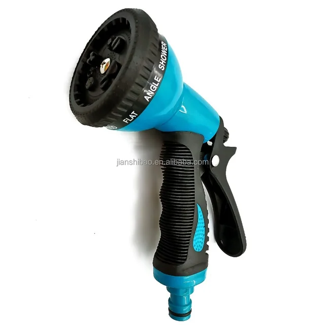 9 Functions Outdoor Water Sprayer Plastic ABS Hose Nozzle Garden Sprayer Gun With Soft Grip Garden Hose Spray Gun