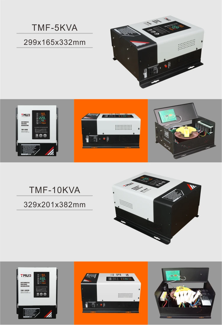 Tmux Single phase 15kva avr automatic voltage regulator stabilizer supplier