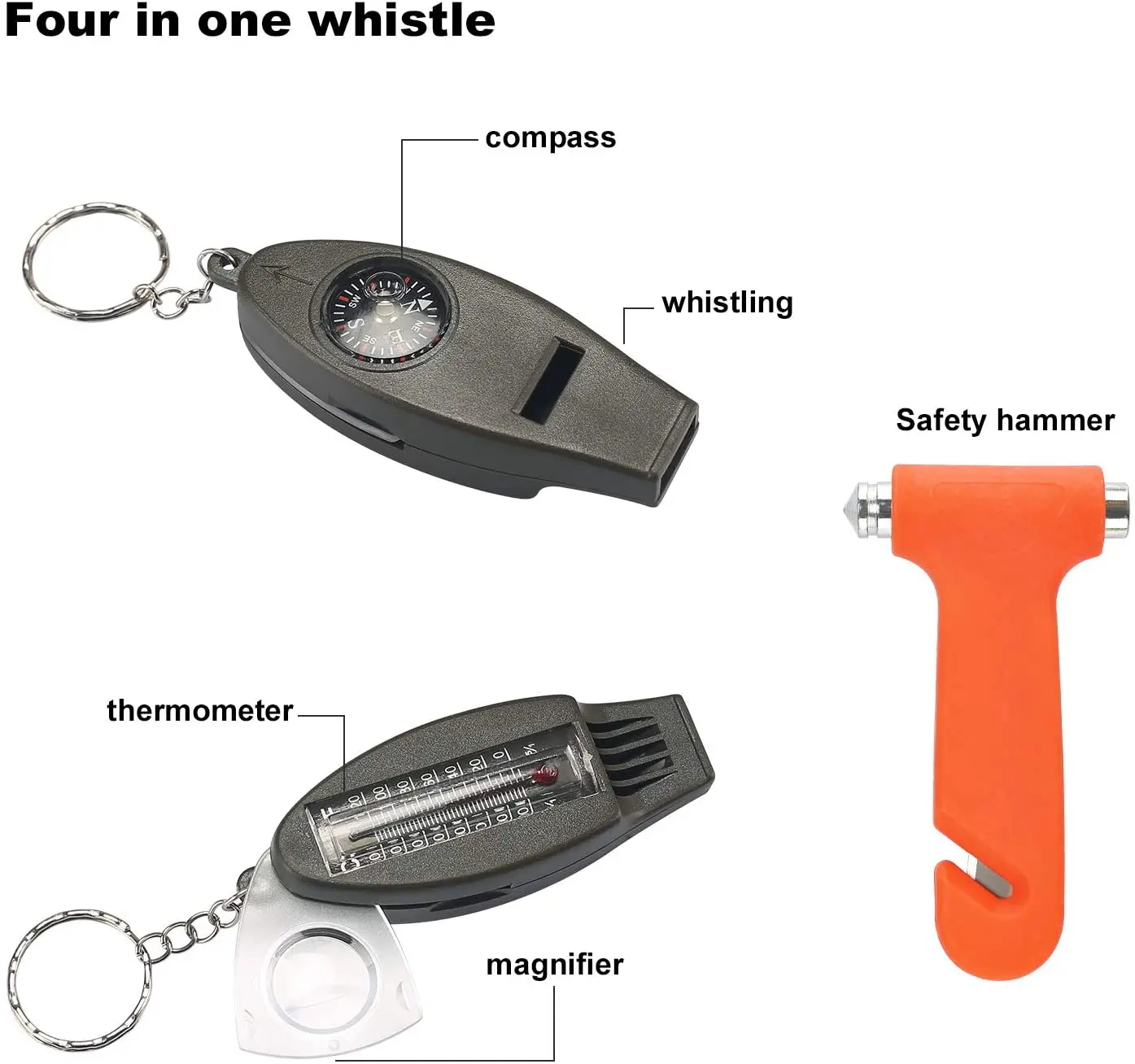 65pcs Premium Car Roadside Emergency Kit With Jumper Cables Tow Strap Emergency Car Tool Kit