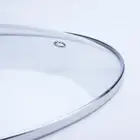 Lid Soup Pot Glass Pot Lid Hot Sale C Type Normal Tempered Glass Lid With Stainless Steel Rim For Non Stick Soup Pot