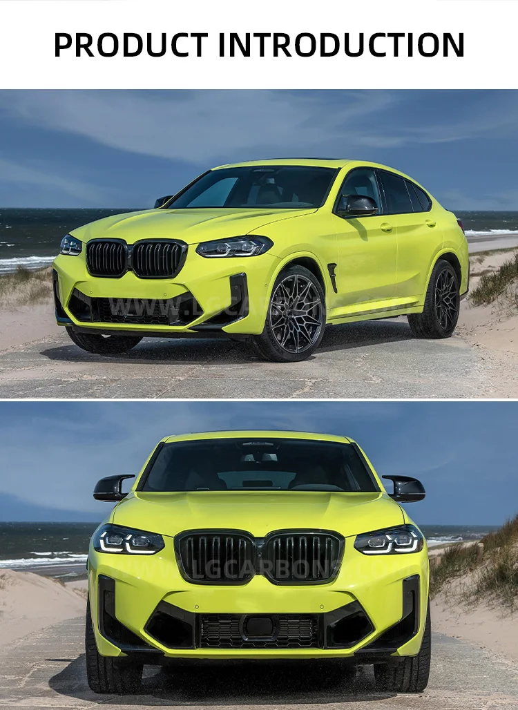 X4m Style Body Kit For Bmw X4 G02 Front Bumper Grille Fender Flares