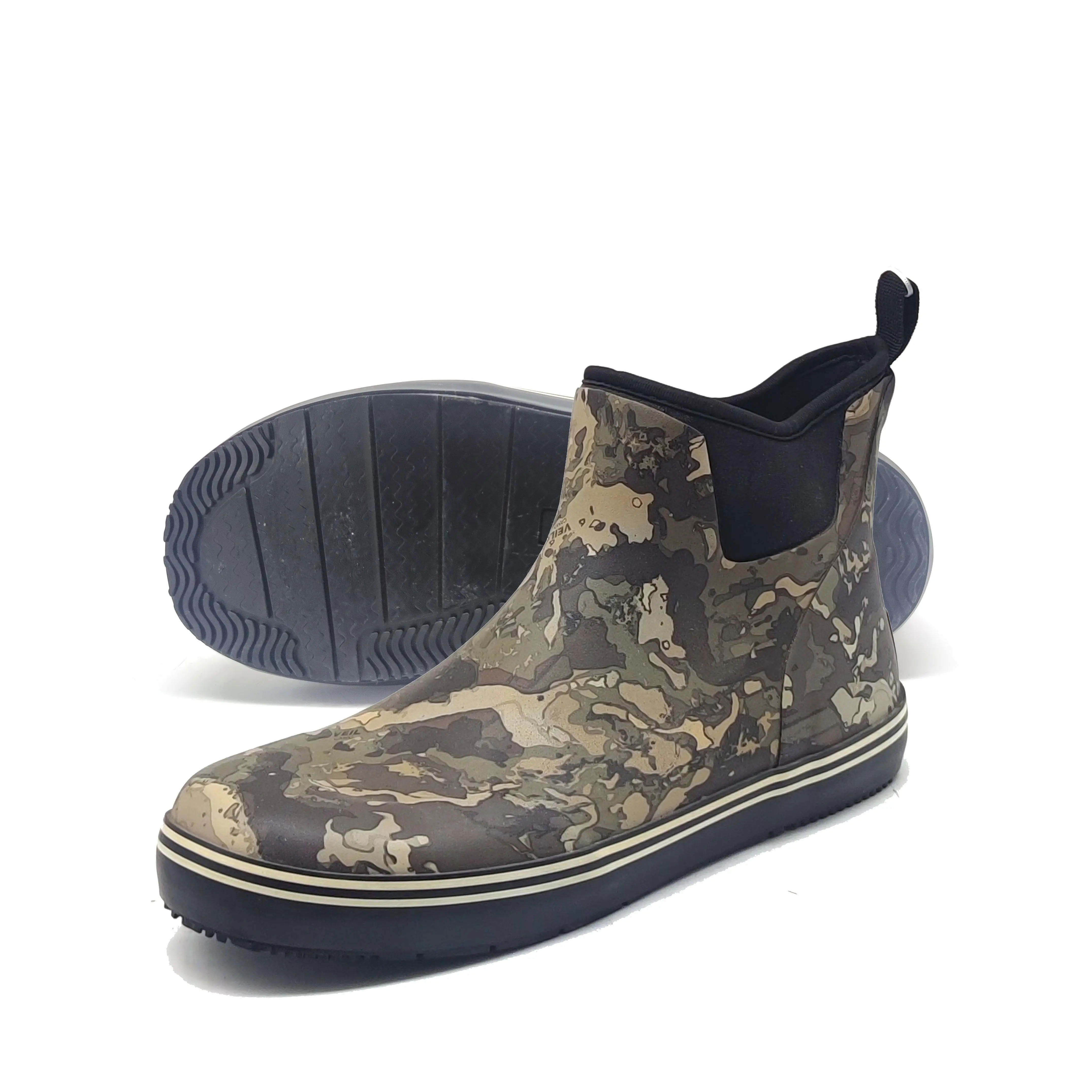 camouflage boat boots