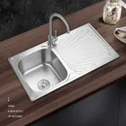 Factory Custom Cheaper 201 Stainless Steel 760*450mm Single Bowl Kitchen Sink