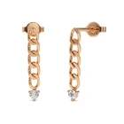 Gold Cz Earring Earrings Earrings Fashionable Gemnel Women Fashion Jewelry Gold Plated Cuban Link CZ Drop Earring