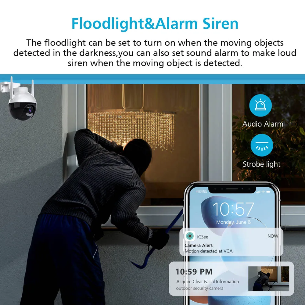 High Quality New Products Outdoor 4MP Ptz Camera 180 Degree Wide Angle Ip Camera Auto Tracking Outdoor Ptz Camera