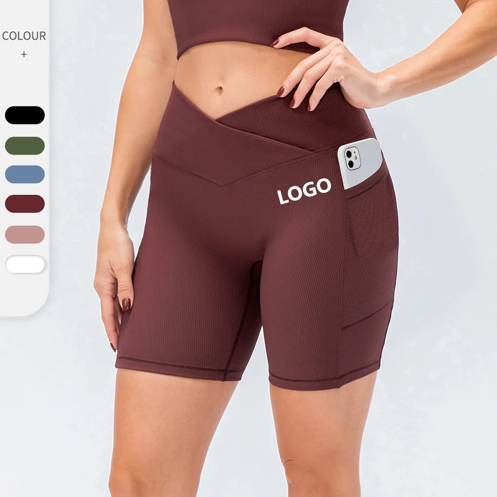 Women's Yoga Shorts With Side Pockets