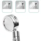 360 Degree Abs Ion Filter Water High Pressure Shower Head With Water Stop Button