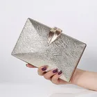 Black Evening Bag Latest Design Custom Small Size Fashion Black Gold Women Glitter Party Clutch Evening Bag