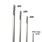 2 Telescopic Flag Pole Kits For Sale Commercial House Garden Gold Top 2 Flags