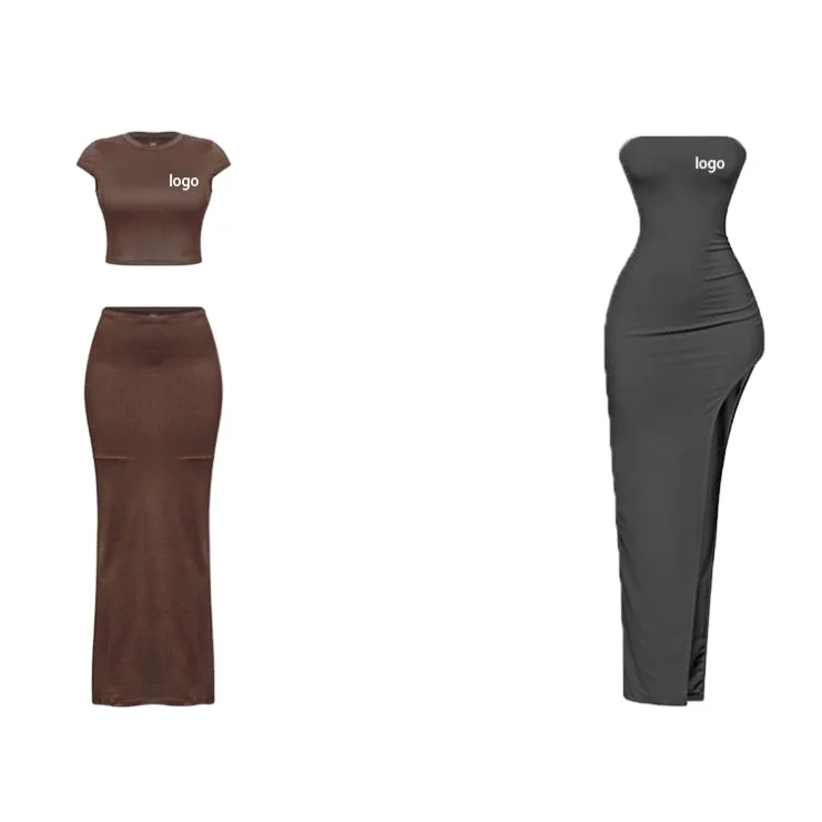Long Maxi Dress Custom Modal Cotton Rib Women Clothes Ladies Lounge Bodycon Casual Dress Plus Size Women Dresses 2023