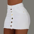 Skirts Skirt Women Jeans Skirts Ladies Denim Fashion Button Short Jeans Short Skirt