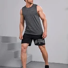 Stringer Singlet Men's Tri Blend Sports Tank Top Quick Dry Gym Fitness Stringer Singlet Custom