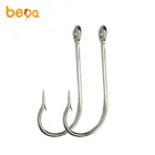 Fishhook Mustad 1#-24# Model Fishhook High Carbon Steel Barbed Hook 100pcs/box Saltwater Fishing Hooks