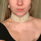 Fashion Multilayer Handmade Imitation Pearl Beaded Choker Necklace For Women Clothing Accessories