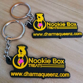Free Samples Custom Rubber Key chain With Logo 2D /3D Soft PVC Keychain Custom Logo for Promotion Gifts