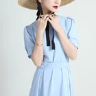 Dress 2021 Summer Hot Selling Bubble Sleeve Sexy Long Sleeve Dress Elegant Vintag Dress 2098