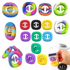 Toy Train Grip Hand Toy Press The Silicone Exercise Arm Muscles Train Five-Finger Strength Ring Squeeze Grab Sensory