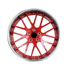 Customized Gloss Black 2 Piece Flow Forged Wheels For Luxury Cars