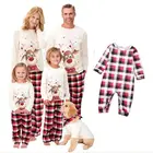 Sleepwear Nightwear 2021 Parent-child Wear Matching Clothes Sleepwear Nightwear Jumpsuit Family Christmas Pajamas