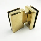 Hinge For Luxury Golden Finish Stainless Steel 90 Degree Glass To Glass Shower Hinge For Shower Room
