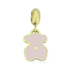 Gold Charms Qings Stainless Steel 14k Gold Pendant Gold Bear Charms For Making Jewelry