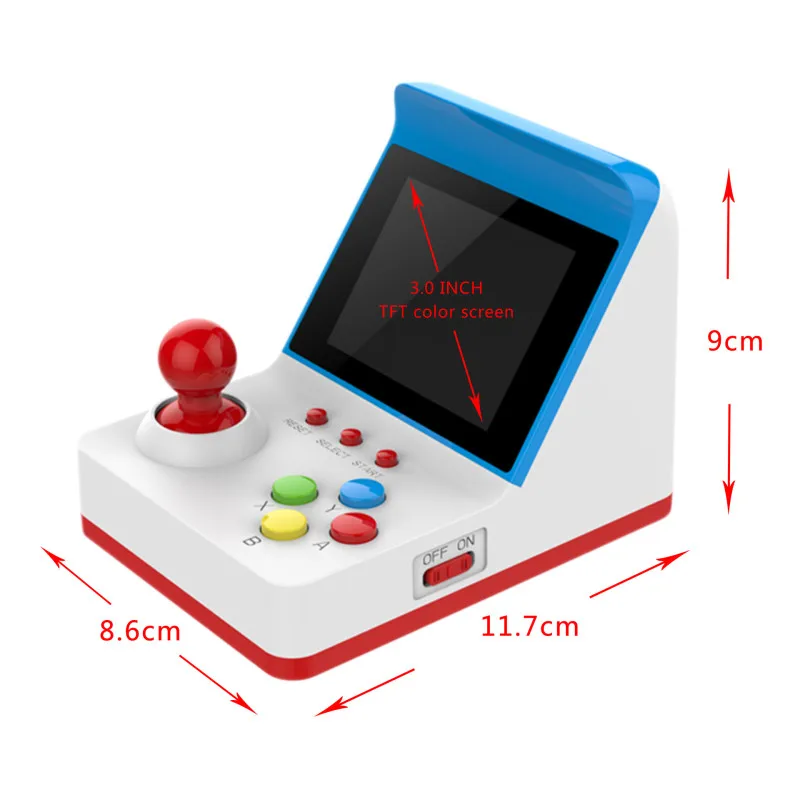 8Bit Handheld Retro Mini Gaming Console Built-in 360 Classic Games Retro Arcade FC Game Player