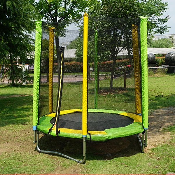 Backyard Jumping Exercise Fitness Heavy Duty Trampoline 12FT 10FT 8FT 6FT 55IN Safe Outdoor Recreational Rebounder Trampoline 5FT Kids Trampoline with Enclosure Net & Spring Cover 