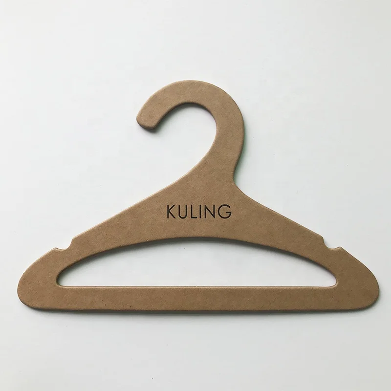 100% Recyclable Cardboard Hangers Custom Size For Dolls And Kids Clothes