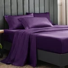 Sheets Satin Bed Sheet Luxury Wedding Gifts Cooling Bedding Sheets Silky Satin Bed Sheet Set