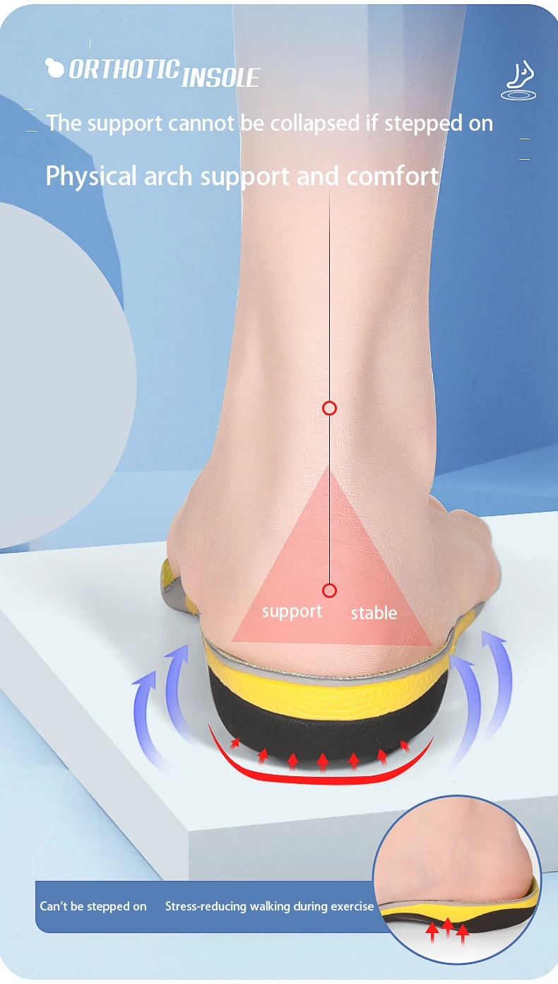 New Arrival! Arch Support Insole Flat Foot Shock Absorbing Ball-of-Foot Cushion Pads Orthopedic Insoles Corrective MOQ 1 Pair New Arrival! Arch Support Insole Flat Foot Shock Absorbing Ball-of-Foot Cushion Pads Orthopedic Insoles Corrective MOQ 1 Pair