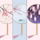 Round Hand Fan New Style Exquisite Chinese Classic Round Hand Fan Ancient Hanfu Fan For Dance