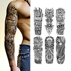 Tatoo Tattoo Wholesale New Cool Sleeve Designs Long Lasting Temporary Body Art Tatoo Sticker Full Arm Tattoo Men