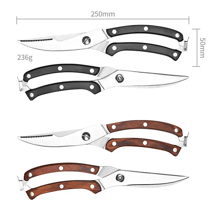 High Quality Easy Hold Heavy Duty Kitchen Scissors Best Stainless Steel Kitchen Scissors Shears
