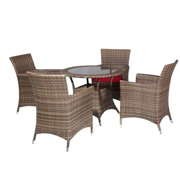product modern garden dining table wicker rattan furniture patio-3