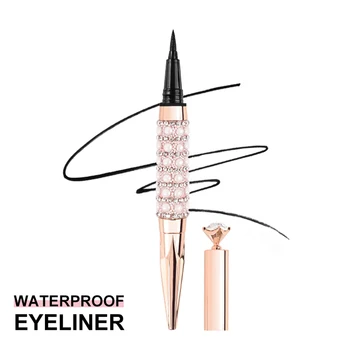 Luxury Diamond Makeup Liquid Eyeliner Pencil Private Label Vegan Cruelty Free Black Waterproof Long Lasting Matte Eyeliner